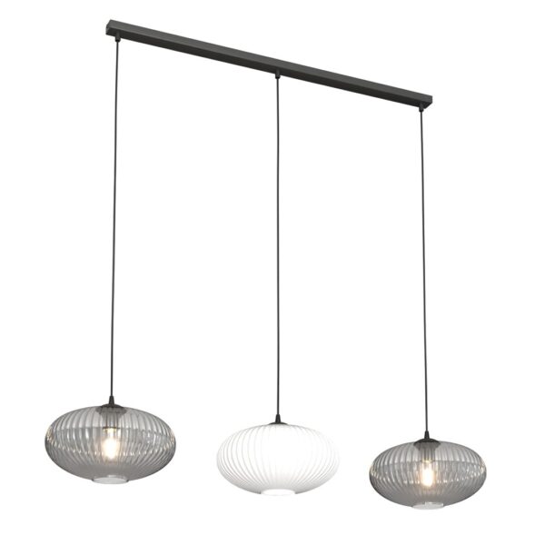 Emibig Visilica COCO 230 V 15W MAX LED E27 Čelik/ Staklo Crna