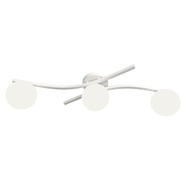 Emibig Stropna svjetiljka OPUS 230 V 10W MAX LED E14 Čelik/ Staklo Bijela