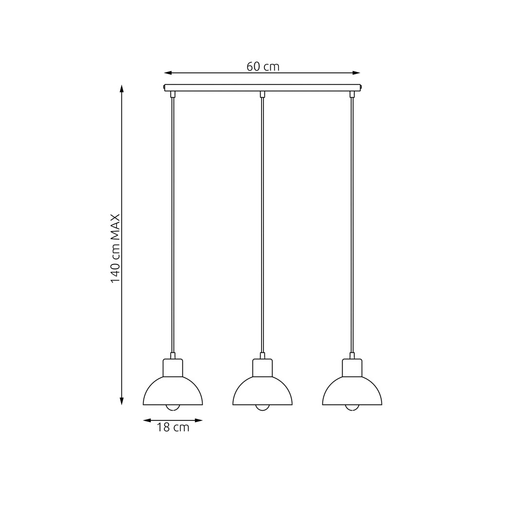Emibig Stropna svjetiljka SECO 230 V 15W MAX LED E27 Čelik/ Drvo Bijela - Slika 5