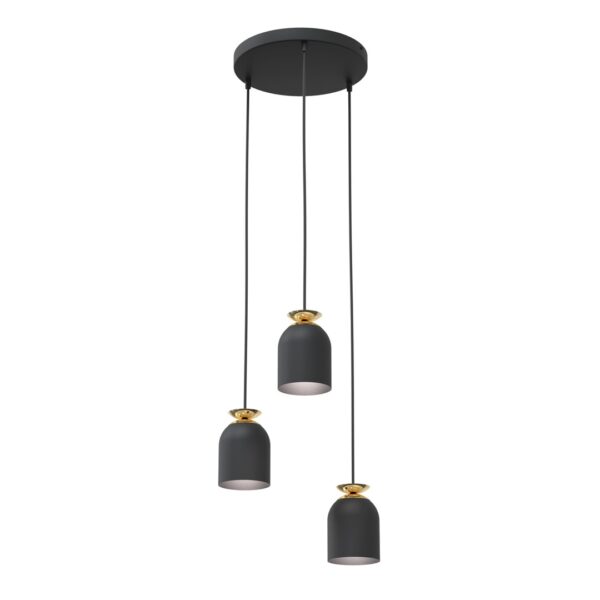 Emibig Visilica TARGET 230 V 15W MAX LED E27 Čelik Crna