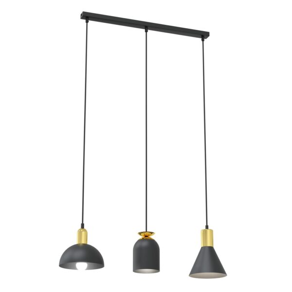 Emibig Visilica FOX 230 V 15W MAX LED E27 Čelik Crna