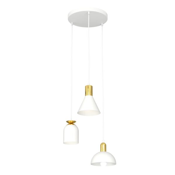 Emibig Visilica FOX 230 V 15W MAX LED E27 Čelik Bijela