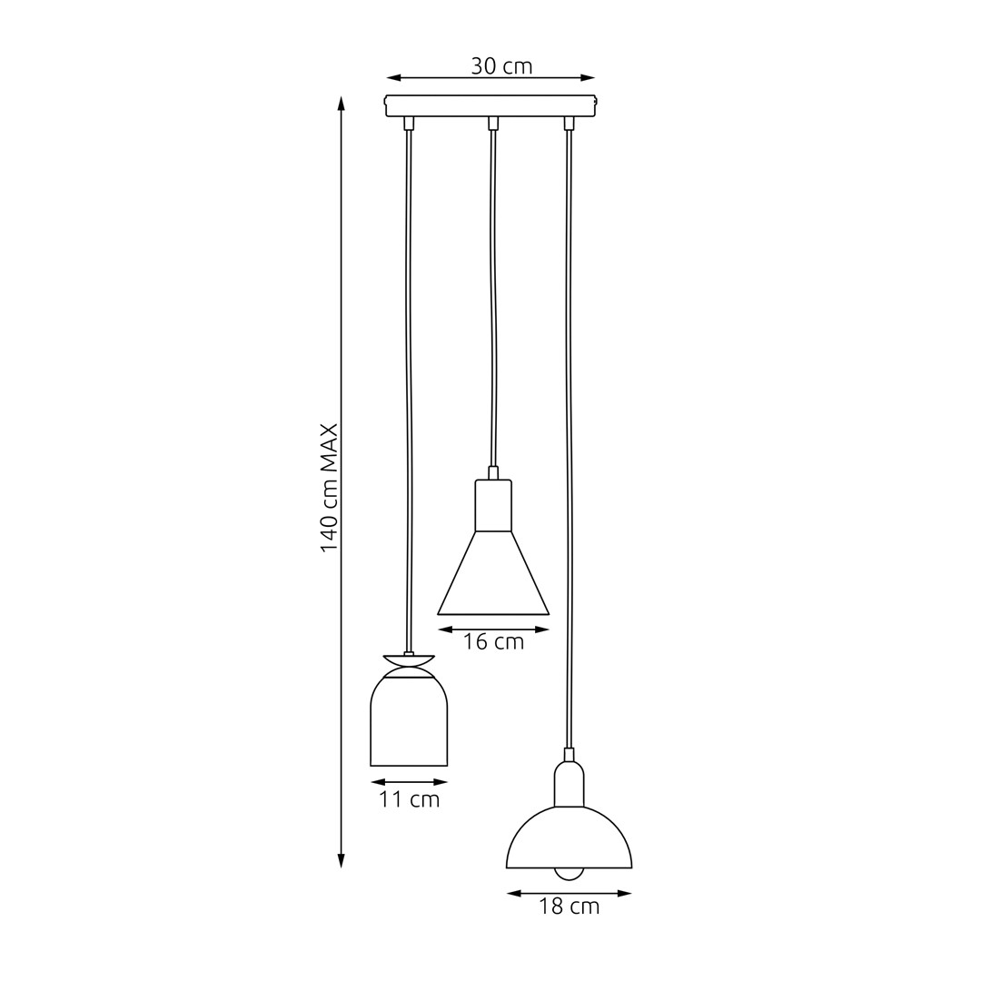 Emibig Visilica FOX 230 V 15W MAX LED E27 Čelik Bijela - Slika 6