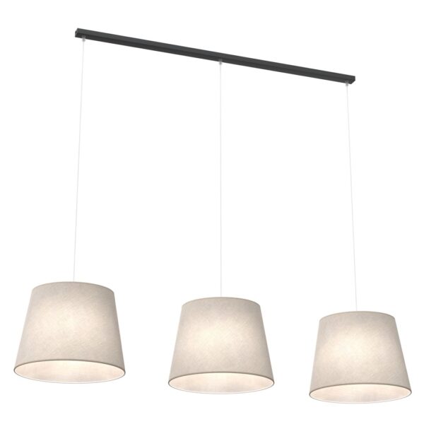 Emibig Visilica EPOCA 230 V 15W MAX LED E27 Čelik/ Tkanina Crna
