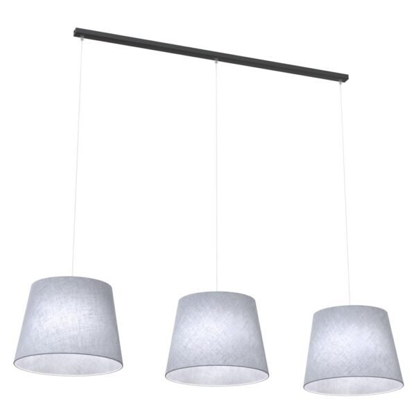 Emibig Visilica EPOCA 230 V 15W MAX LED E27 Čelik/ Tkanina Crna