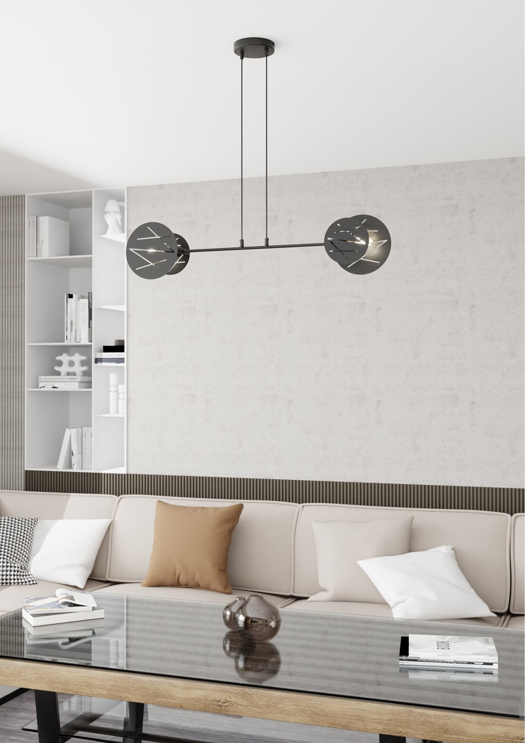 Emibig Visilica XOTIC 230 V 15W MAX LED E27 Čelik Crna - Slika 2