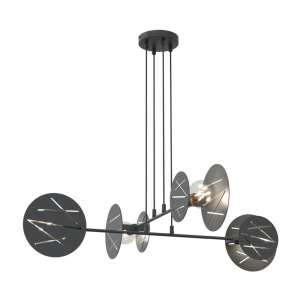 Emibig Visilica XOTIC 230 V 15W MAX LED E27 Čelik Crna