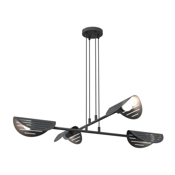 Emibig Visilica SABER 230 V 15W MAX LED E27 Čelik Crna