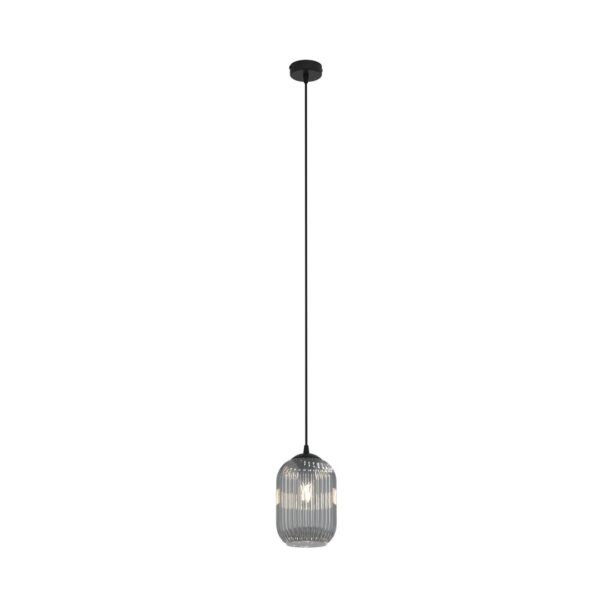Emibig Visilica VERDI 230 V 15W MAX LED E27 Čelik/ Staklo Crna