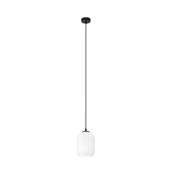 Emibig Visilica VERDI 230 V 15W MAX LED E27 Čelik/ Staklo Crna