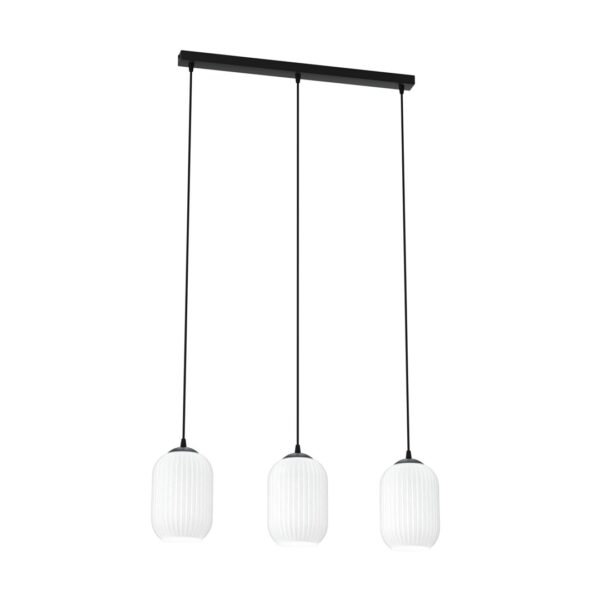 Emibig Visilica VERDI 230 V 15W MAX LED E27 Čelik/ Staklo Crna