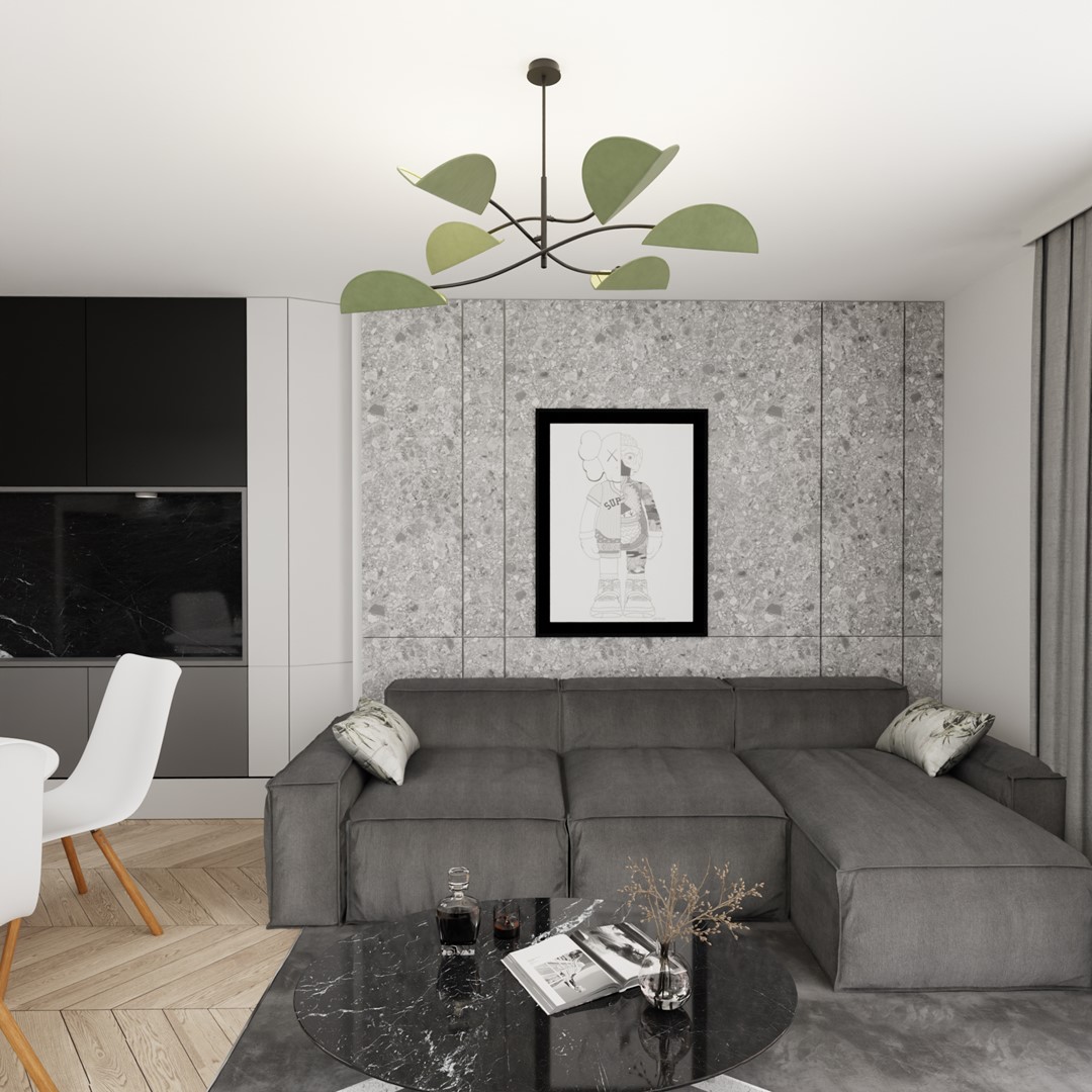 Emibig Stropna svjetiljka LOTUS 230 V 10W MAX LED E14 Čelik/ Tkanina Crna - Slika 4