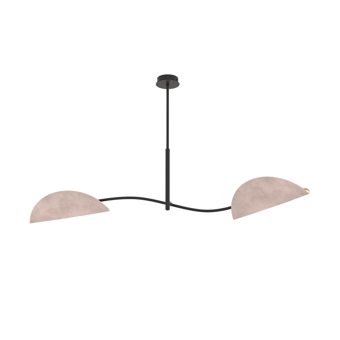 Emibig Stropna svjetiljka LOTUS 230 V 10W MAX LED E14 Čelik/ Tkanina Crna - Slika 2