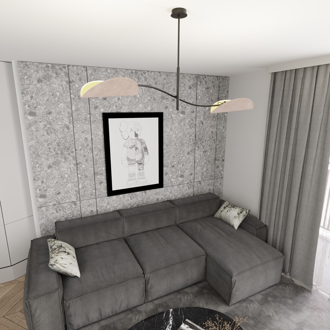 Emibig Stropna svjetiljka LOTUS 230 V 10W MAX LED E14 Čelik/ Tkanina Crna - Slika 6