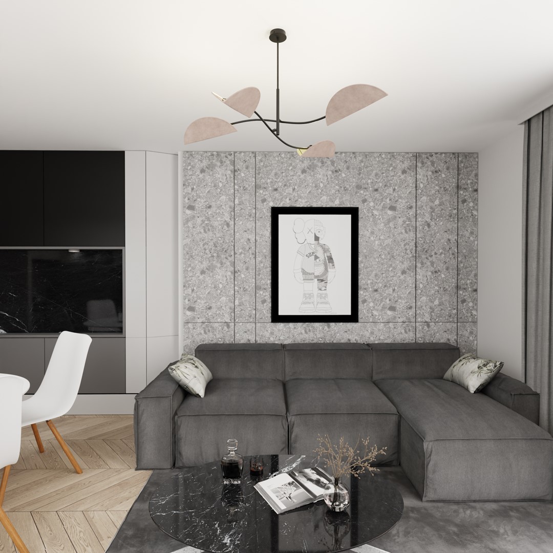 Emibig Stropna svjetiljka LOTUS 230 V 10W MAX LED E14 Čelik/ Tkanina Crna - Slika 5