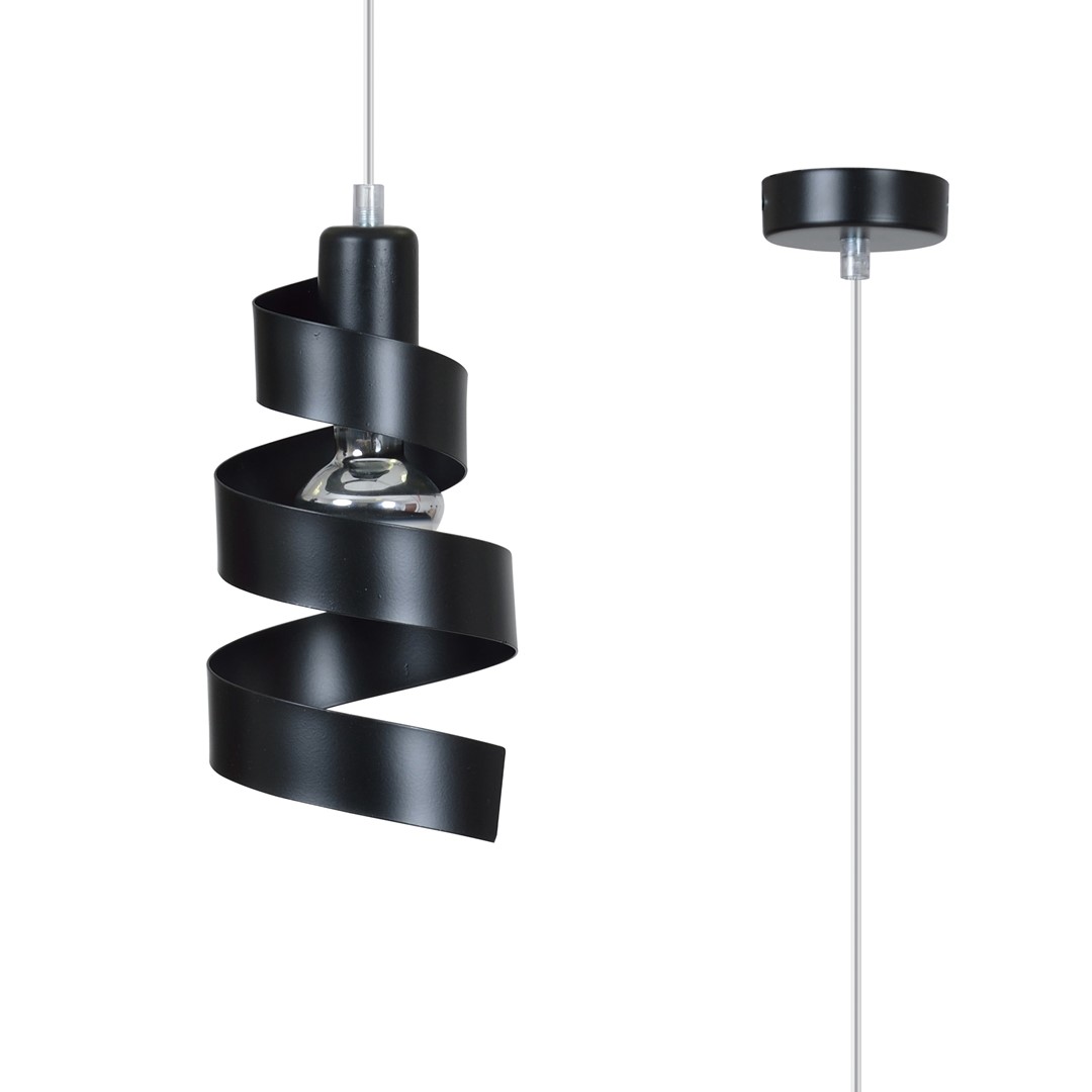 Emibig Visilica SAGA 230V 15W MAX LED E27 Čelik Crna - Slika 2