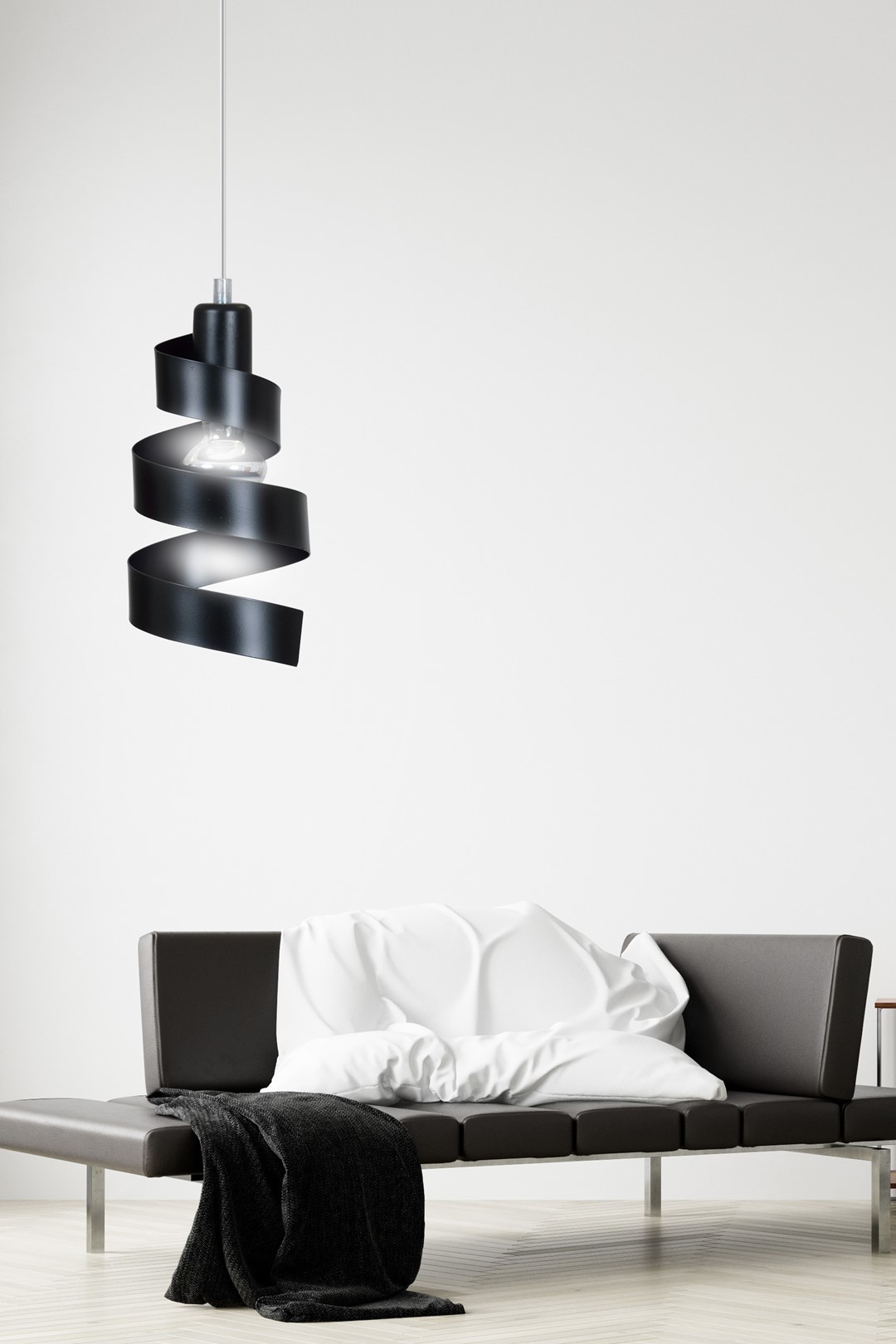 Emibig Visilica SAGA 230V 15W MAX LED E27 Čelik Crna - Slika 7