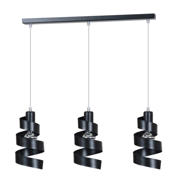 Emibig Visilica SAGA 230V 15W MAX LED E27 Čelik Crna