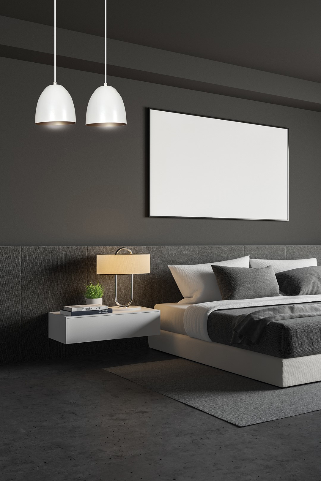 Emibig Visilica LENOX 230V 15W MAX LED E27 Čelik Bijela/ Zlatna - Slika 4