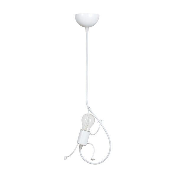 Emibig Visilica BOBI 230V 15W MAX LED E27 Čelik Bijela