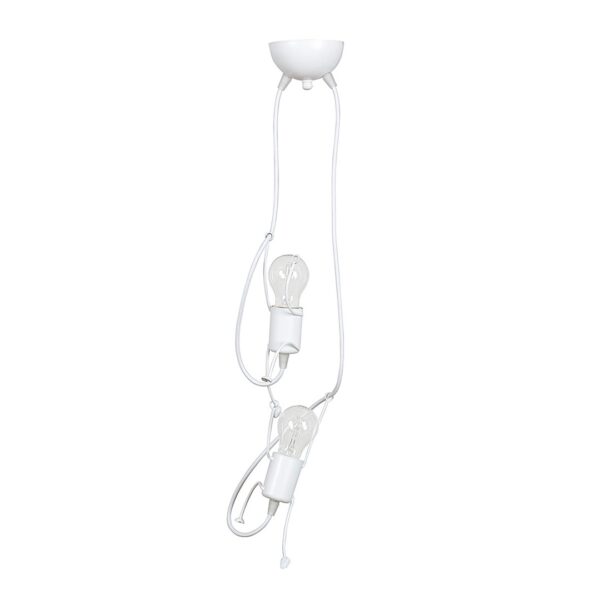 Emibig Visilica BOBI 230V 15W MAX LED E27 Čelik Bijela