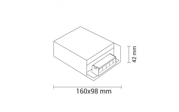 Optonica Napajanje za LED traku 120W 12V Metal - Slika 2