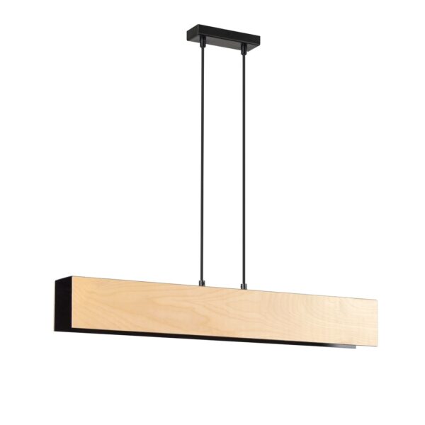 Emibig Visilica CARLO 230V 15W MAX LED E27 Čelik/ Šperploča Crna