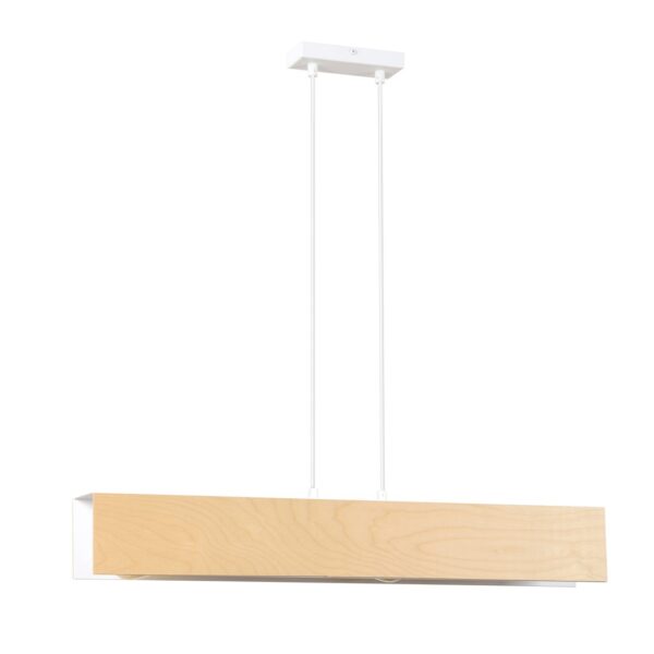 Emibig Visilica CARLO 230V 15W MAX LED E27 Čelik/ Šperploča Bijela