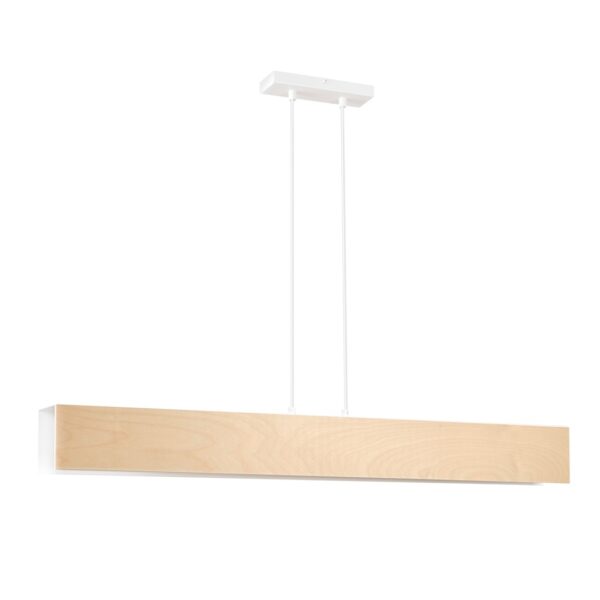 Emibig Visilica CARLO 230V 15W MAX LED E27 Čelik/ Šperploča Bijela