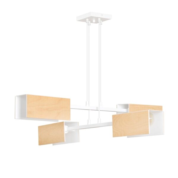 Emibig Visilica ZAPER 230V 15W MAX LED E27 Čelik/ Šperploča Bijela