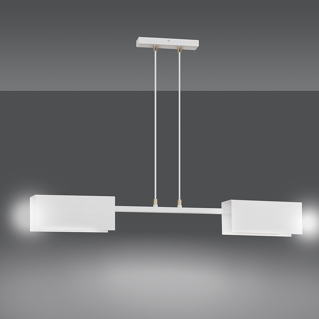 Emibig Visilica TOLOS 230V 15W MAX LED E27 Čelik Bijela - Slika 3