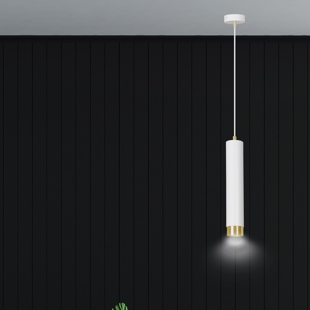 Emibig Visilica KIBO 230V 10W MAX LED GU10 Čelik Bijela/ Zlatna - Slika 7