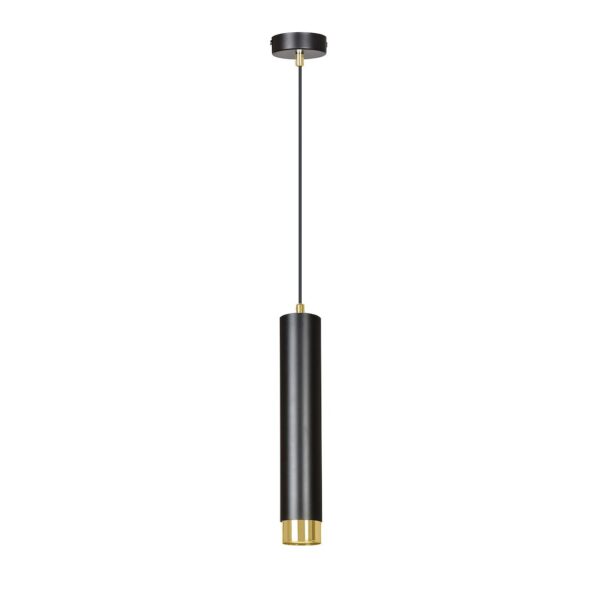 Emibig Visilica KIBO 230V 10W MAX LED GU10 Čelik Crna/ Zlatna