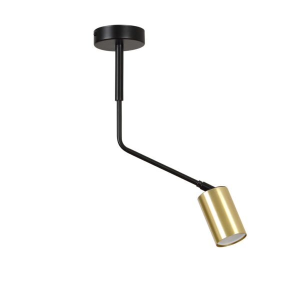 Emibig Stropna svjetiljka VERNO 230V 10W MAX LED GU10 Čelik Crna