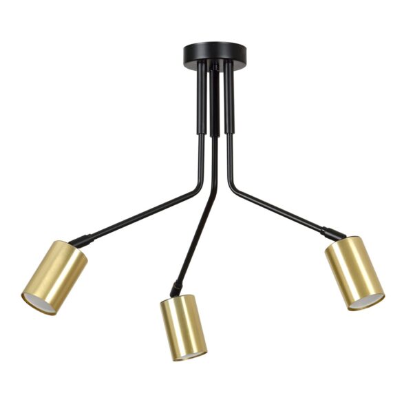 Emibig Stropna svjetiljka VERNO 230V 10W MAX LED GU10 Čelik Crna