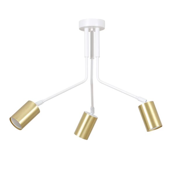 Emibig Stropna svjetiljka VERNO 230V 10W MAX LED GU10 Čelik Bijela