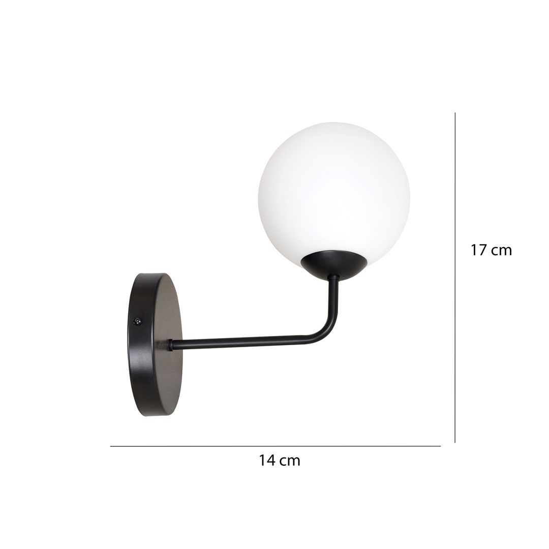Emibig Zidna lampa PREGOS 230V 10W MAX LED E14 Čelik/ Staklo Bijela - Slika 3