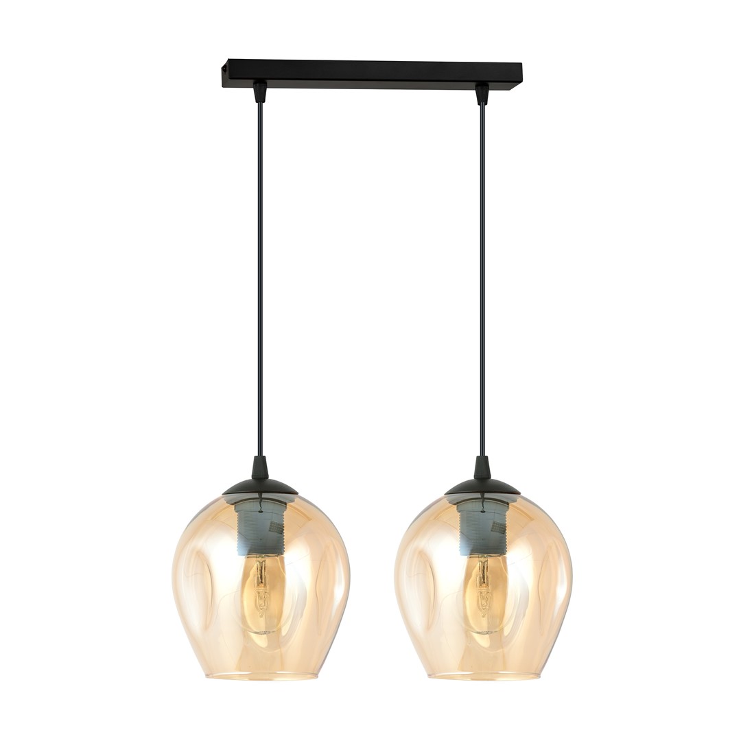 Emibig Visilica ISTAR 230V 10W MAX LED E27 Čelik/ Staklo Crna - Slika 2