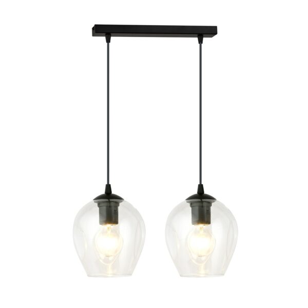 Emibig Visilica ISTAR 230V 10W MAX LED E27 Čelik/ Staklo Crna