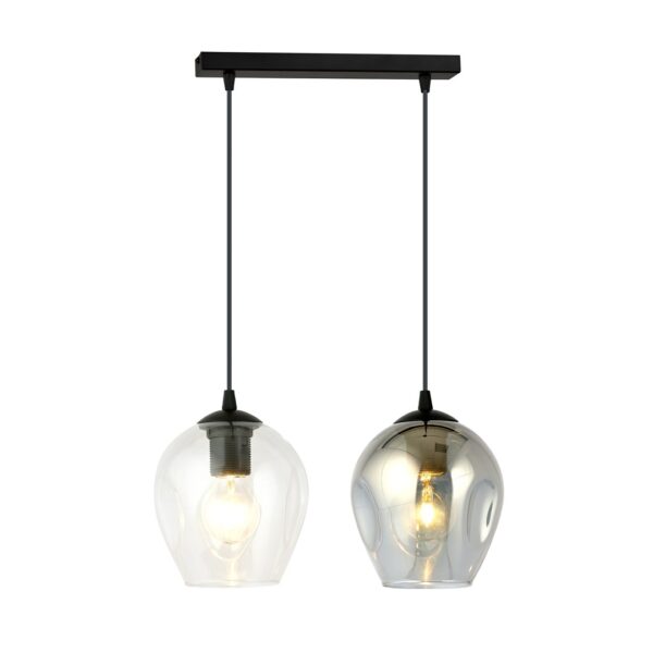 Emibig Visilica ISTAR 230V 10W MAX LED E27 Čelik/ Staklo Crna