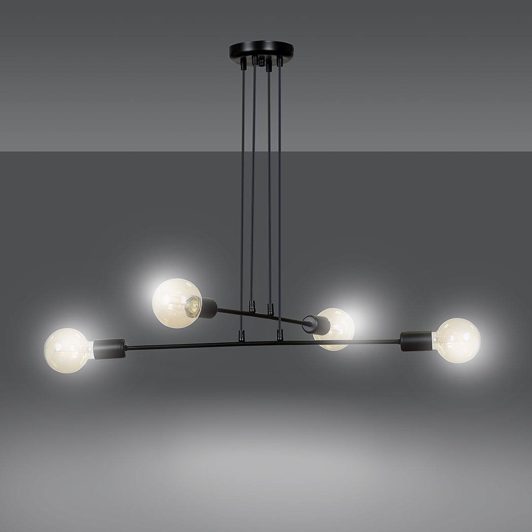 Emibig Visilica MULTIPO 230V 10W MAX LED E27 Čelik Crna - Slika 7