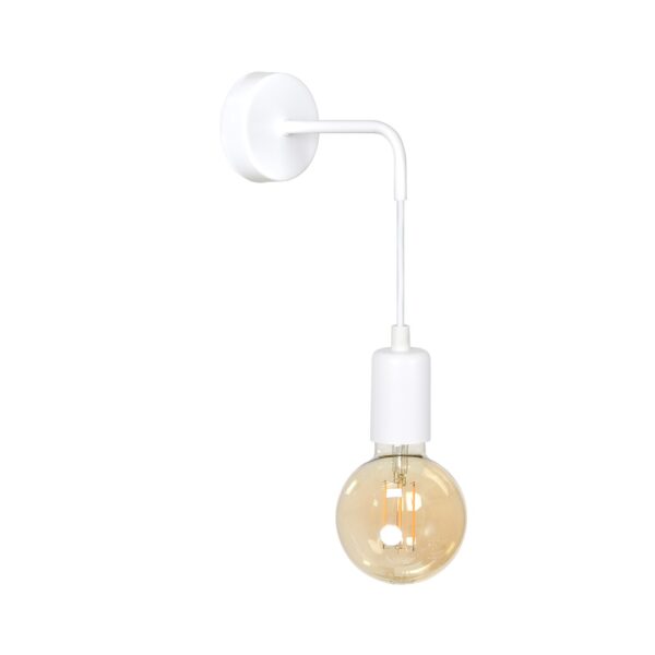 Emibig Zidna lampa MULTIPO 230V 10W MAX LED E27 Čelik Bijela
