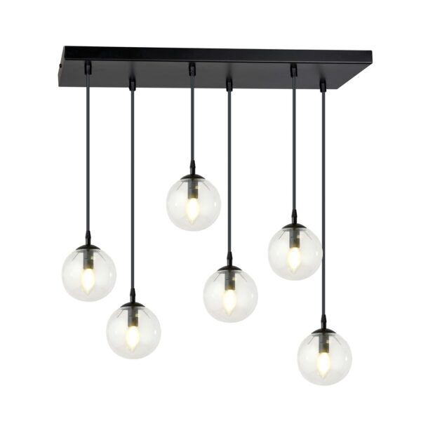 Emibig Visilica COSMO 230V 10W MAX LED E14 Čelik/ Staklo Crna