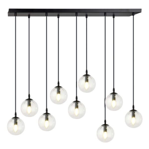 Emibig Visilica COSMO 230V 10W MAX LED E14 Čelik/ Staklo Crna