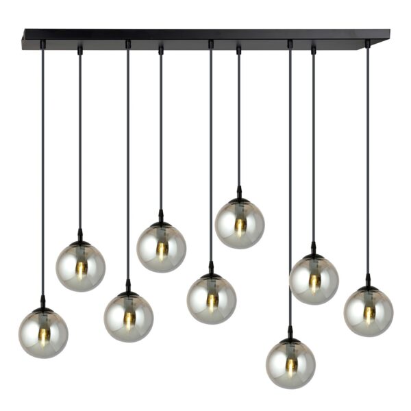 Emibig Visilica COSMO 230V 10W MAX LED E14 Čelik/ Staklo Crna