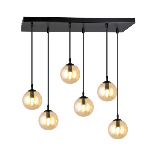 Emibig Visilica COSMO 230V 10W MAX LED E14 Čelik/ Staklo Crna