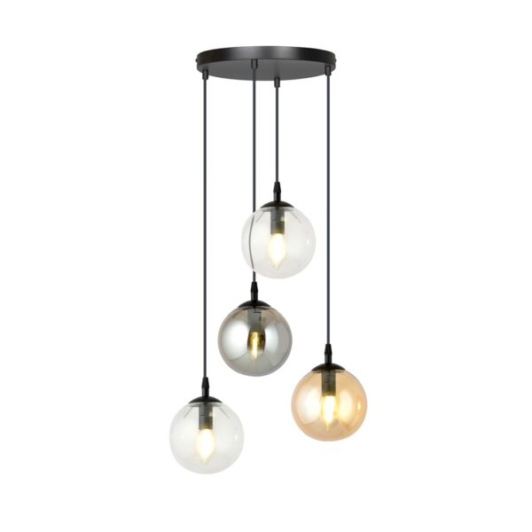 Emibig Visilica COSMO 230V 10W MAX LED E14 Čelik/ Staklo Crna