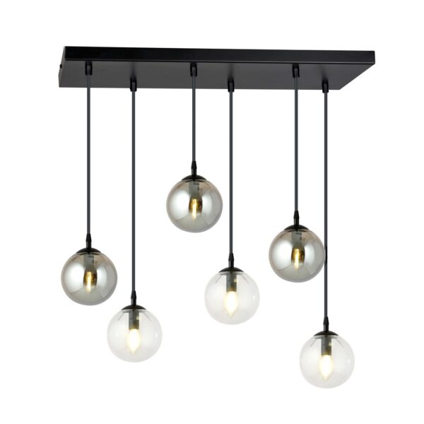 Emibig Visilica COSMO 230V 10W MAX LED E14 Čelik/ Staklo Crna