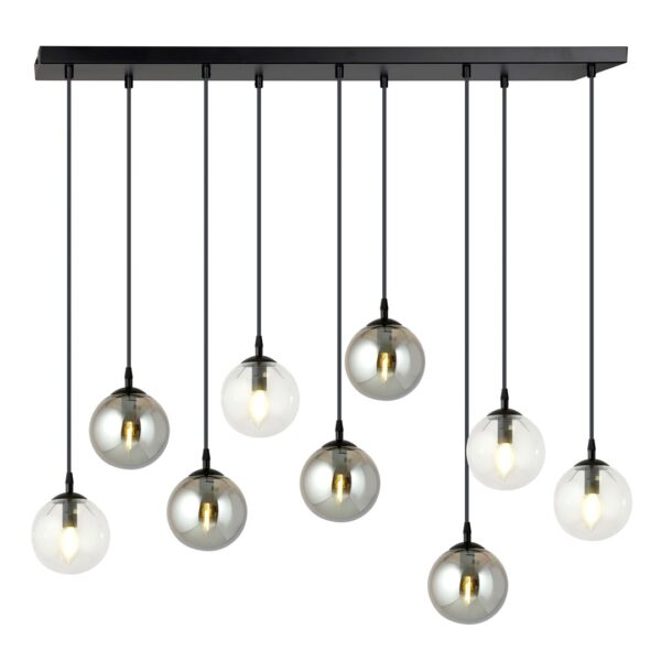 Emibig Visilica COSMO 230V 10W MAX LED E14 Čelik/ Staklo Crna