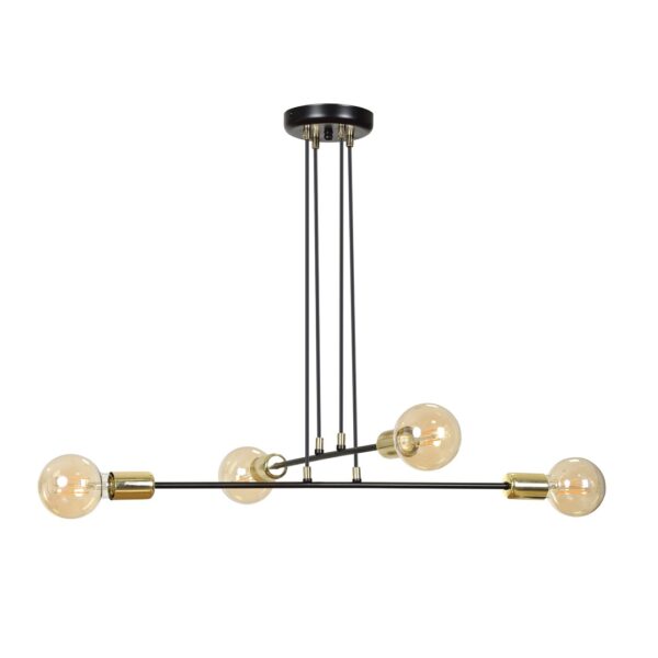 Emibig Visilica VESIO 230V 10W MAX LED E27 Čelik Crna